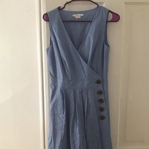 Boden midi womens dress blue
